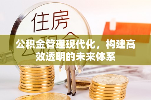 息县公积金管理现代化，构建高效透明的未来体系